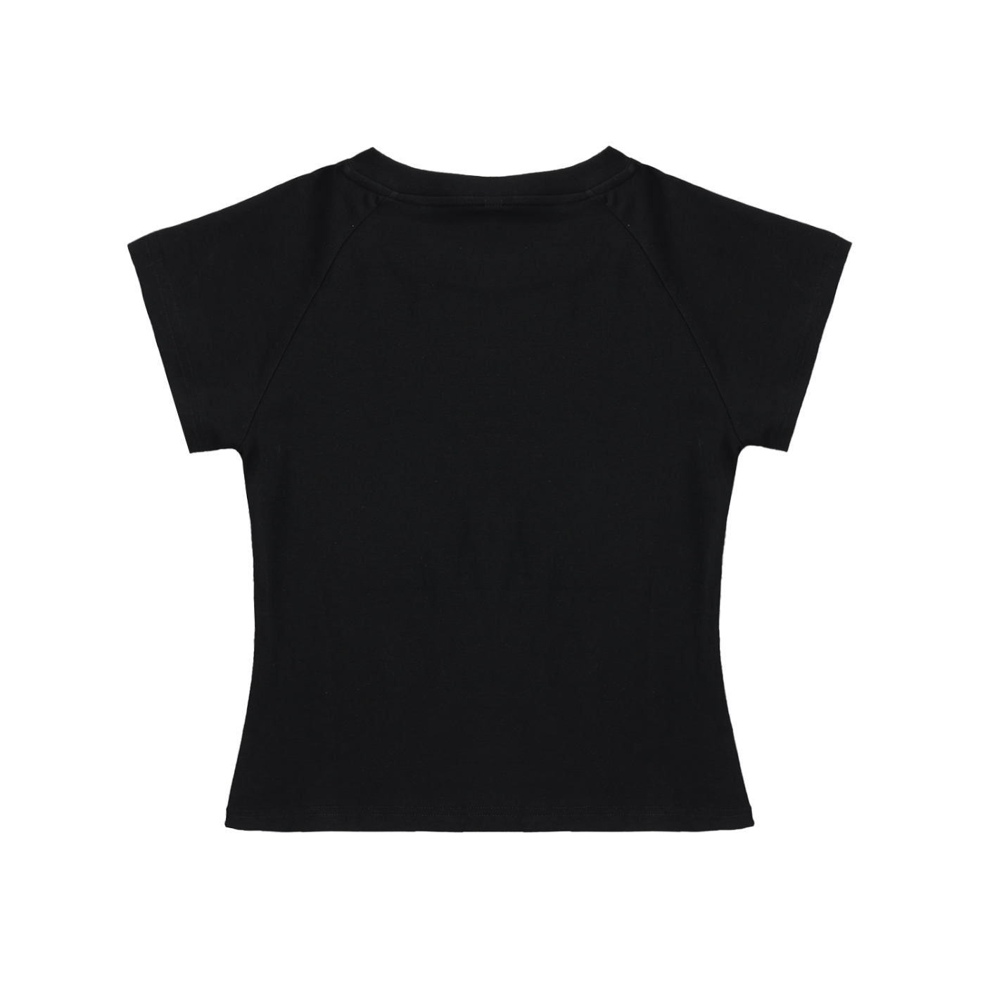 Solid Color Raglan Sleeve Bodycon Top