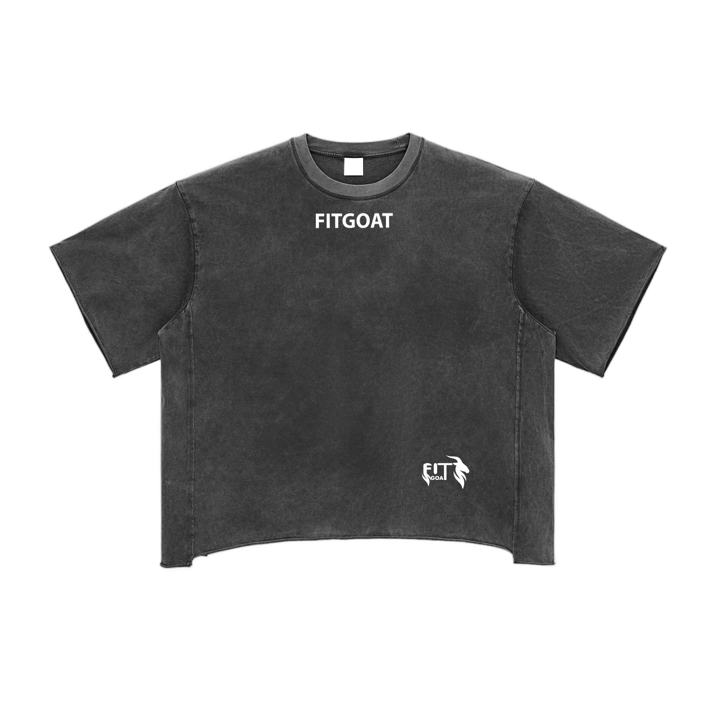 Raw Edge Snow Washed Boxy T-Shirt