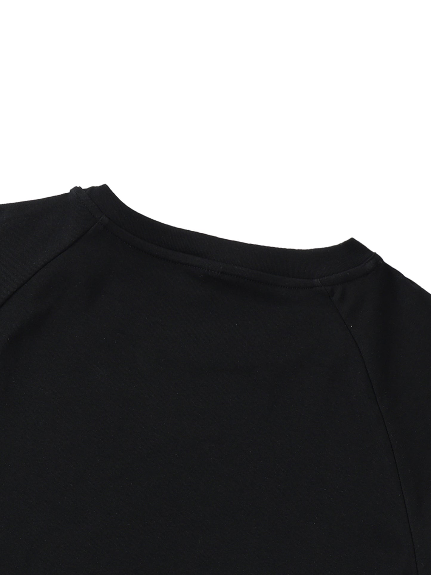 Solid Color Raglan Sleeve Bodycon Top